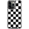 Black and White Checkered iPhone 14 Pro Clear Case